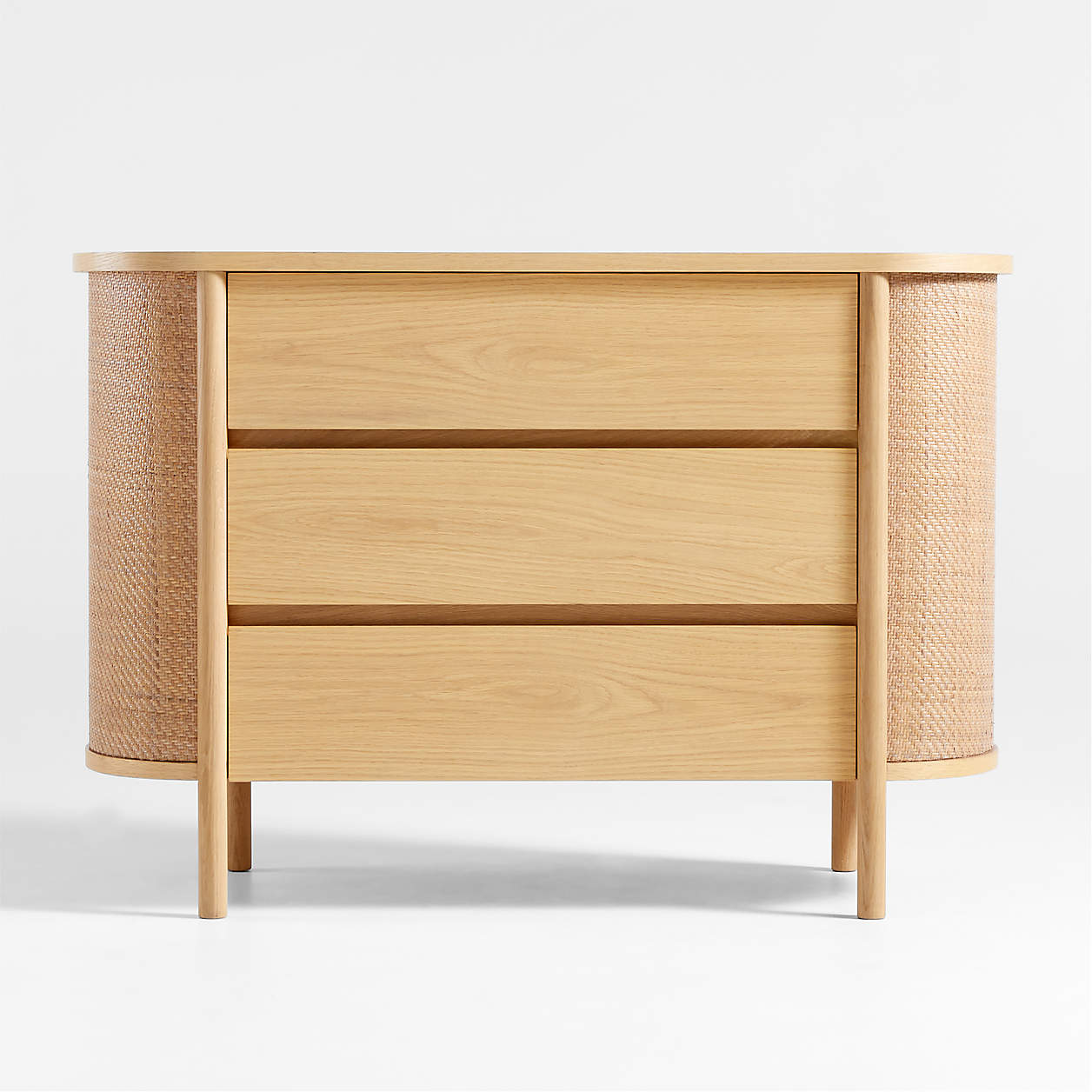Canyon Natural Wood Narrow 3-Drawer Kids Dresser by Leanne Ford