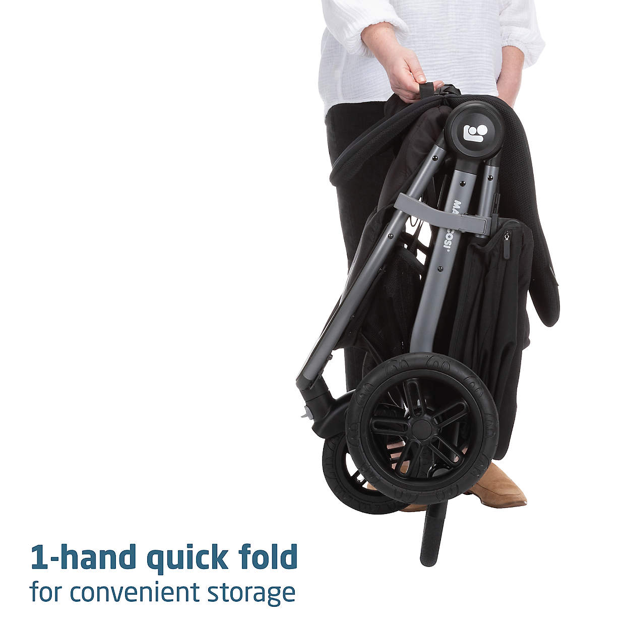 Maxi-Cosi Gia XP Luxe Midnight Black 3-Wheel Stroller & Mico Luxe Infant Car Seat Travel System