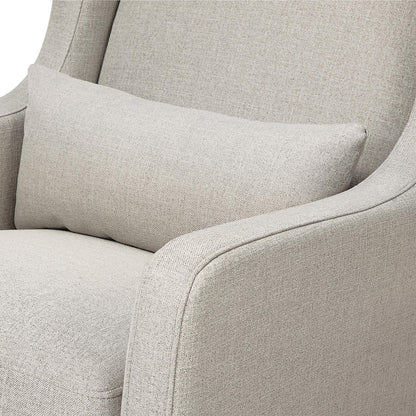 Babyletto Kai Grey Performance Nursery Rocking Chair with Wood Legs