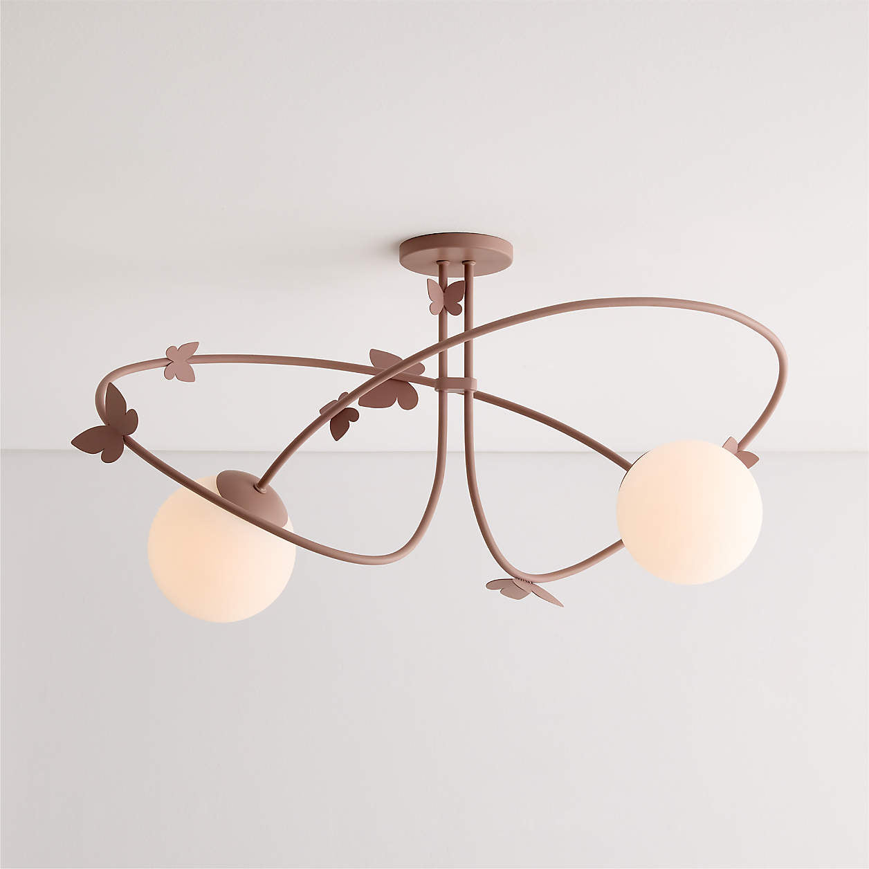 Butterfly Dance Purple 27" Kids Ceiling Light