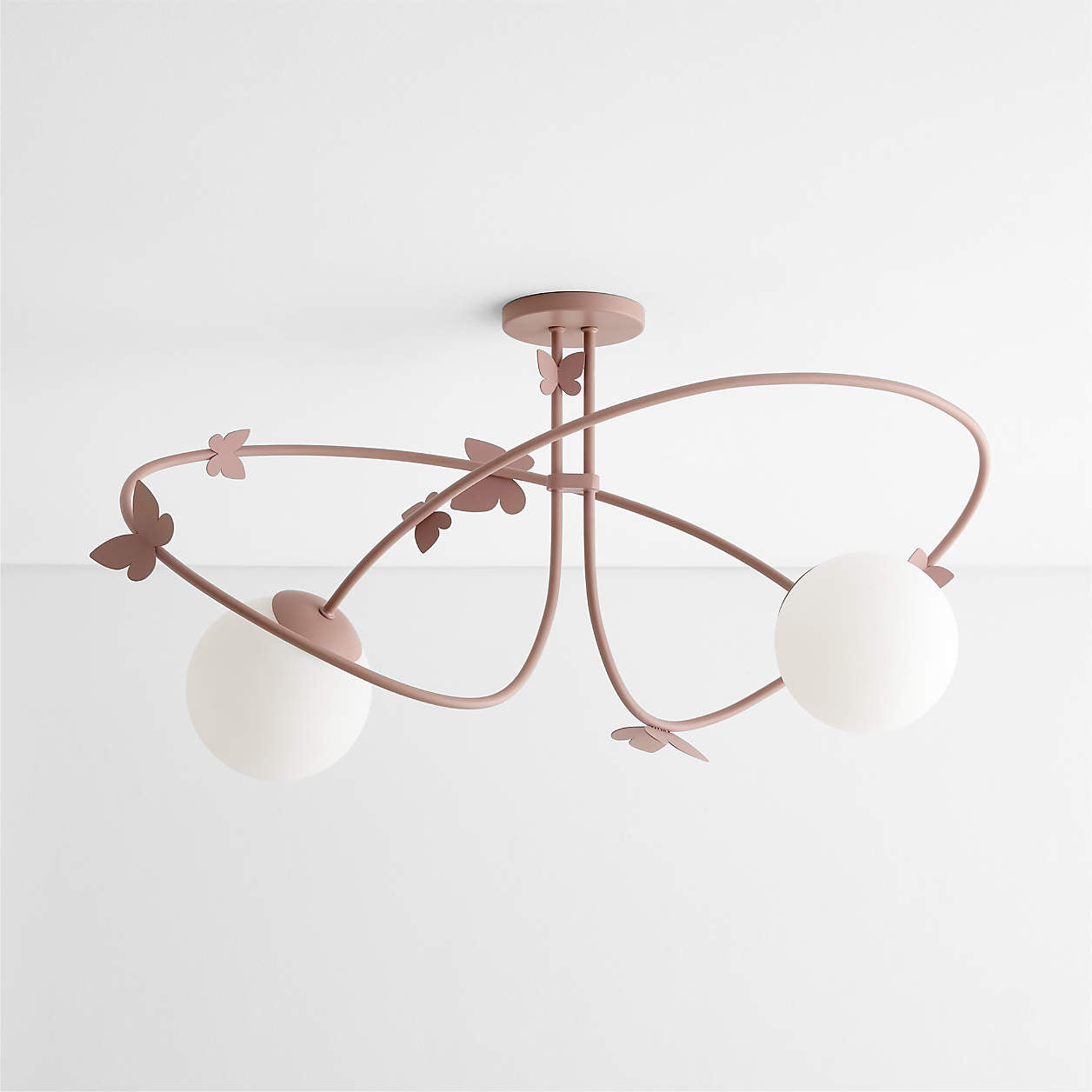 Butterfly Dance Purple 27" Kids Ceiling Light