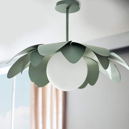 Palm Sage Green 24" Flush Mount Ceiling Light
