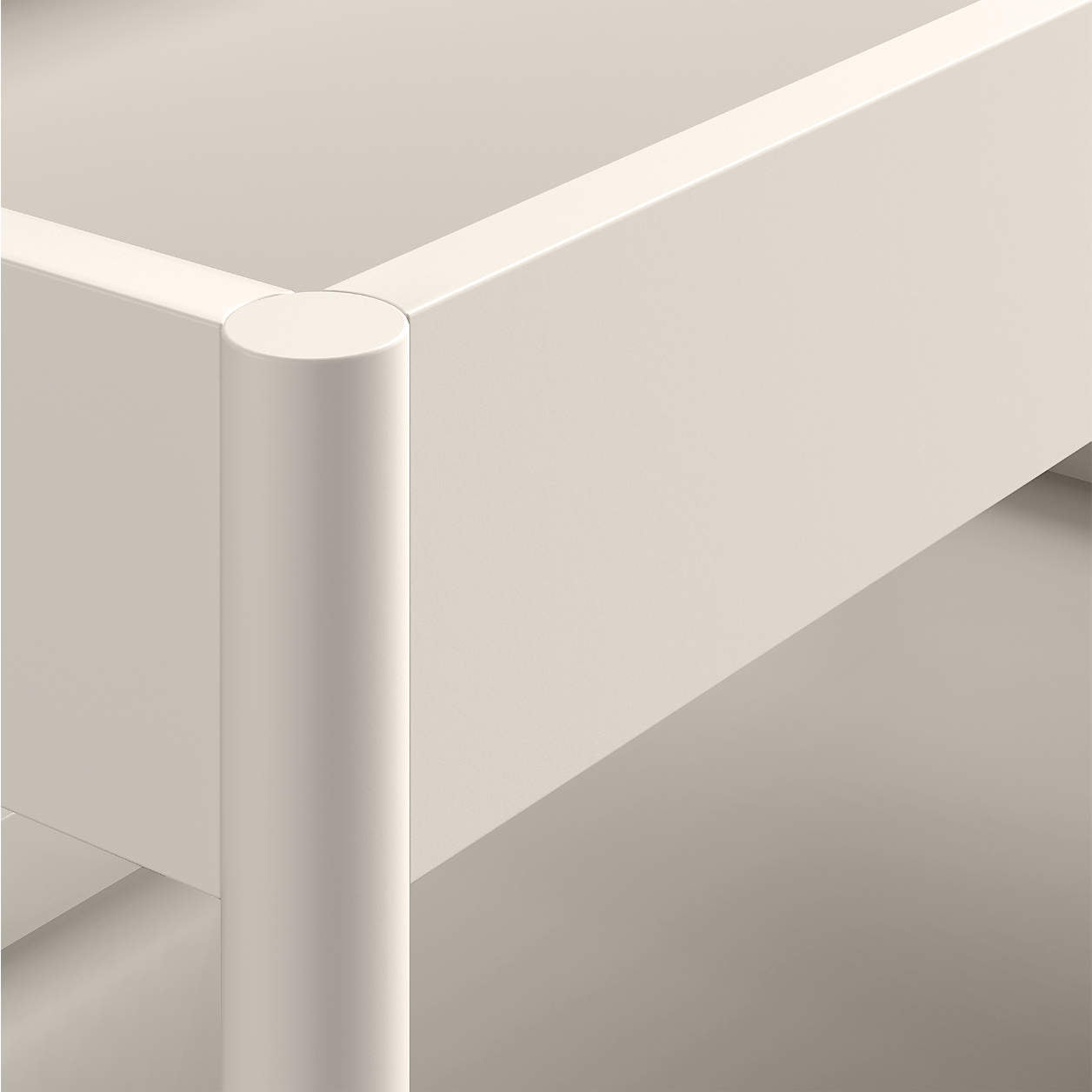 Classic Linen White Wood Baby Changing Table