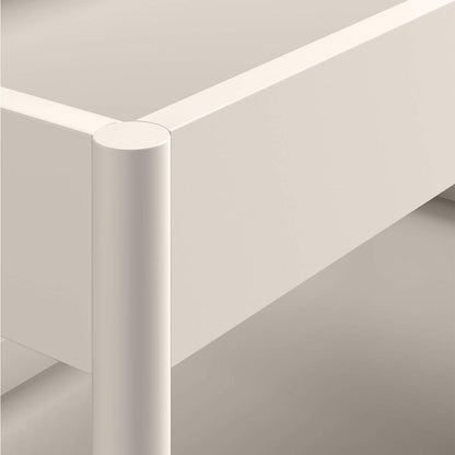 Classic Linen White Wood Baby Changing Table