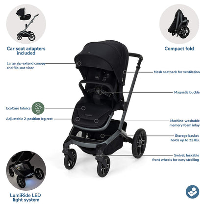 Maxi-Cosi Fame Twillic Black Modular Baby Stroller