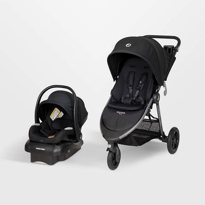 Maxi-Cosi Gia XP Luxe Midnight Black 3-Wheel Stroller & Mico Luxe Infant Car Seat Travel System