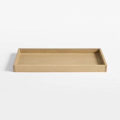 Raya Natural Oak Wood Baby Changing Table Topper