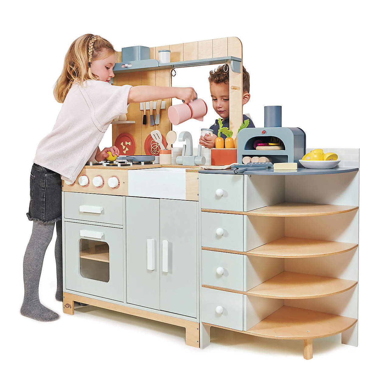 Tender Leaf La Fiamma Grand Kids Wooden Play Kitchen