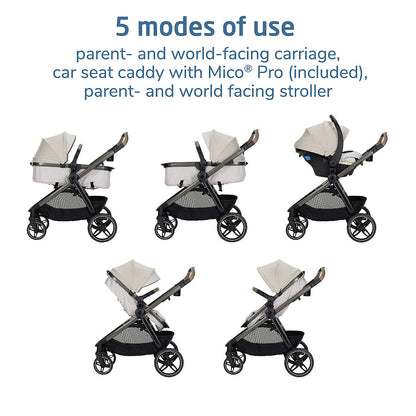 Maxi-Cosi ® Zelia ™Pro Classic Oat Beige 5-in-1 Baby Travel System