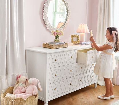 Blush Hydrangea Round Mirror (28")