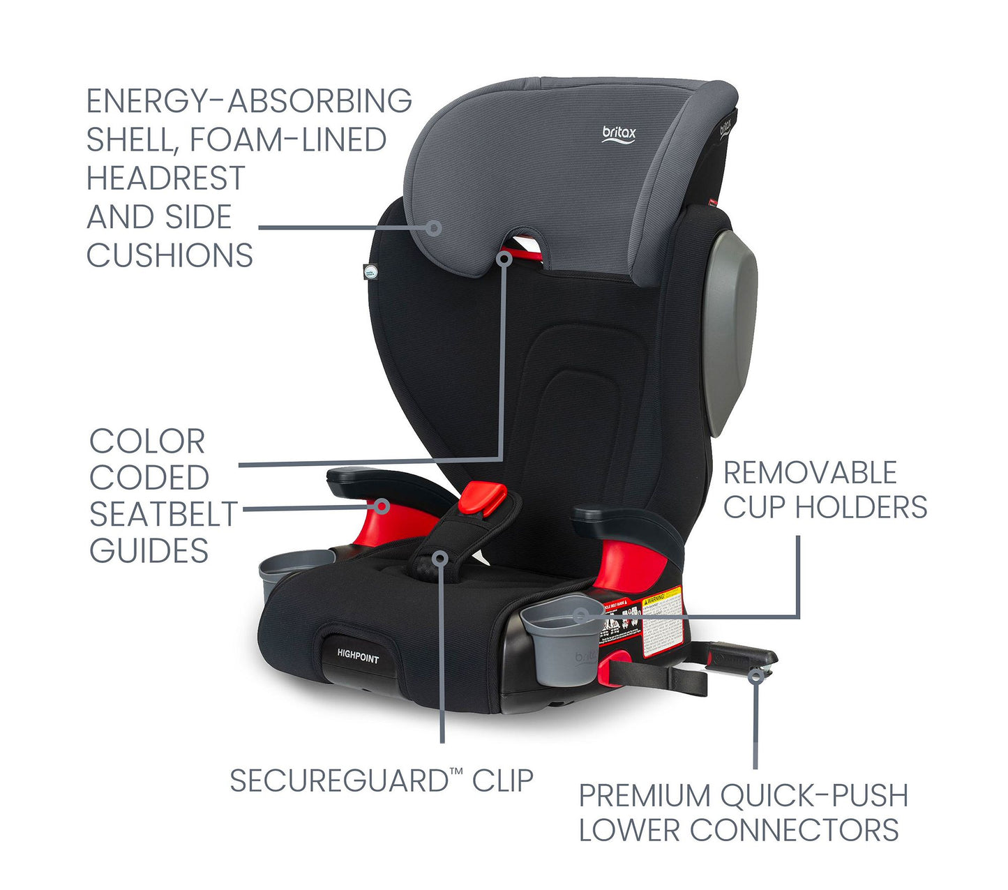 Britax Highpoint Backless Belt-Positioning Booster Seat