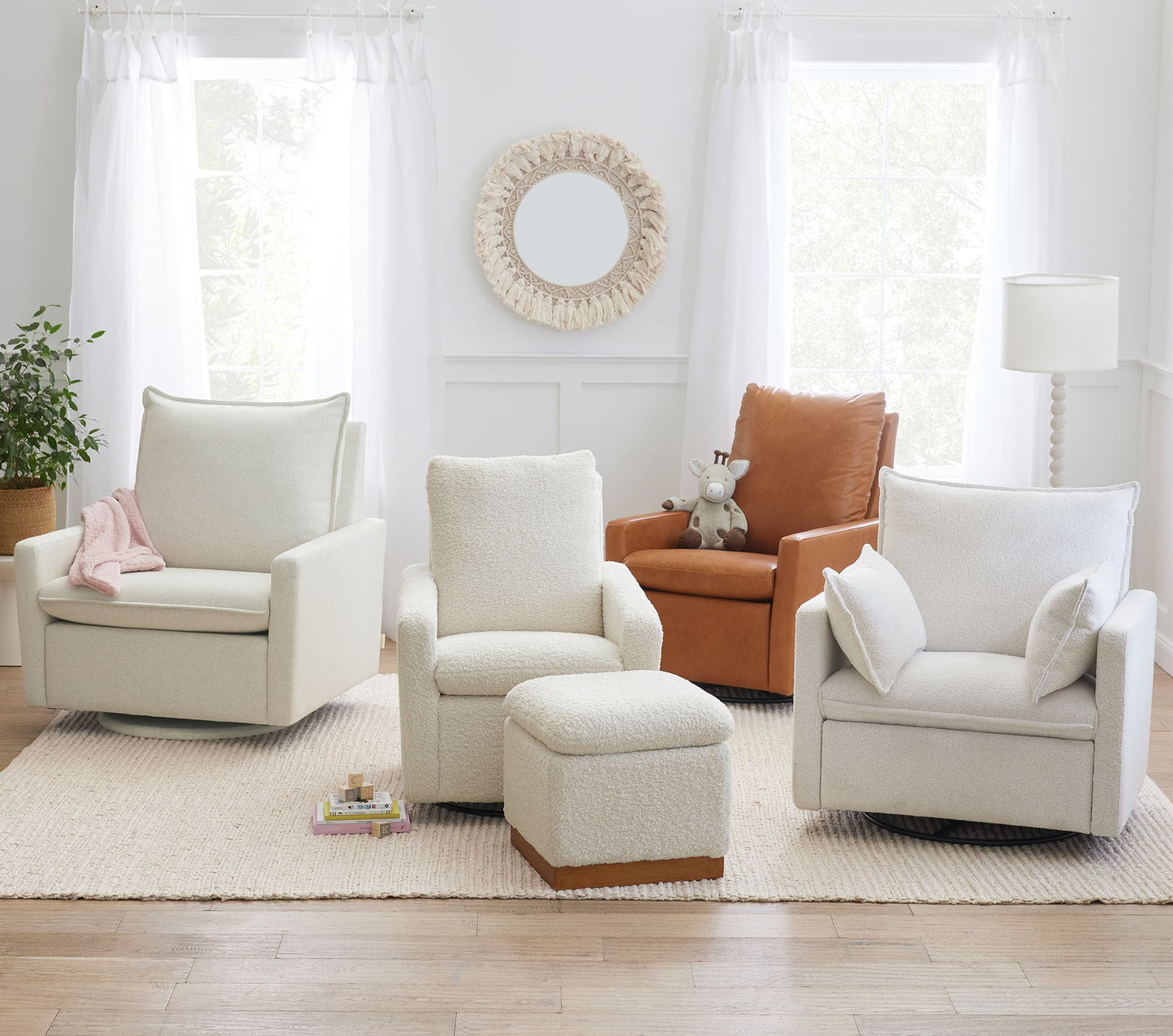 Paxton Pillow Manual & Power Swivel Recliner