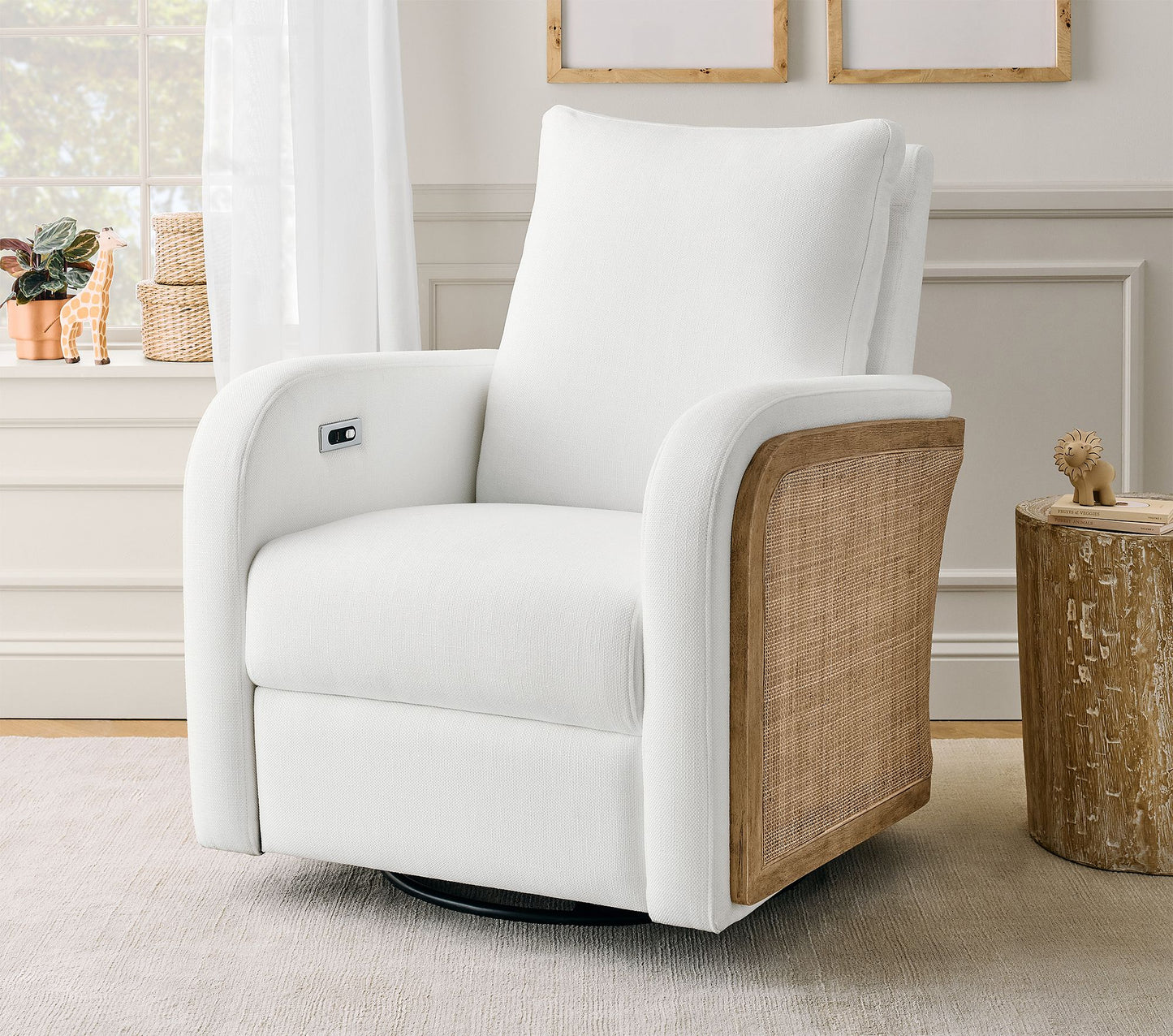 Rattan Swivel Power Glider Recliner